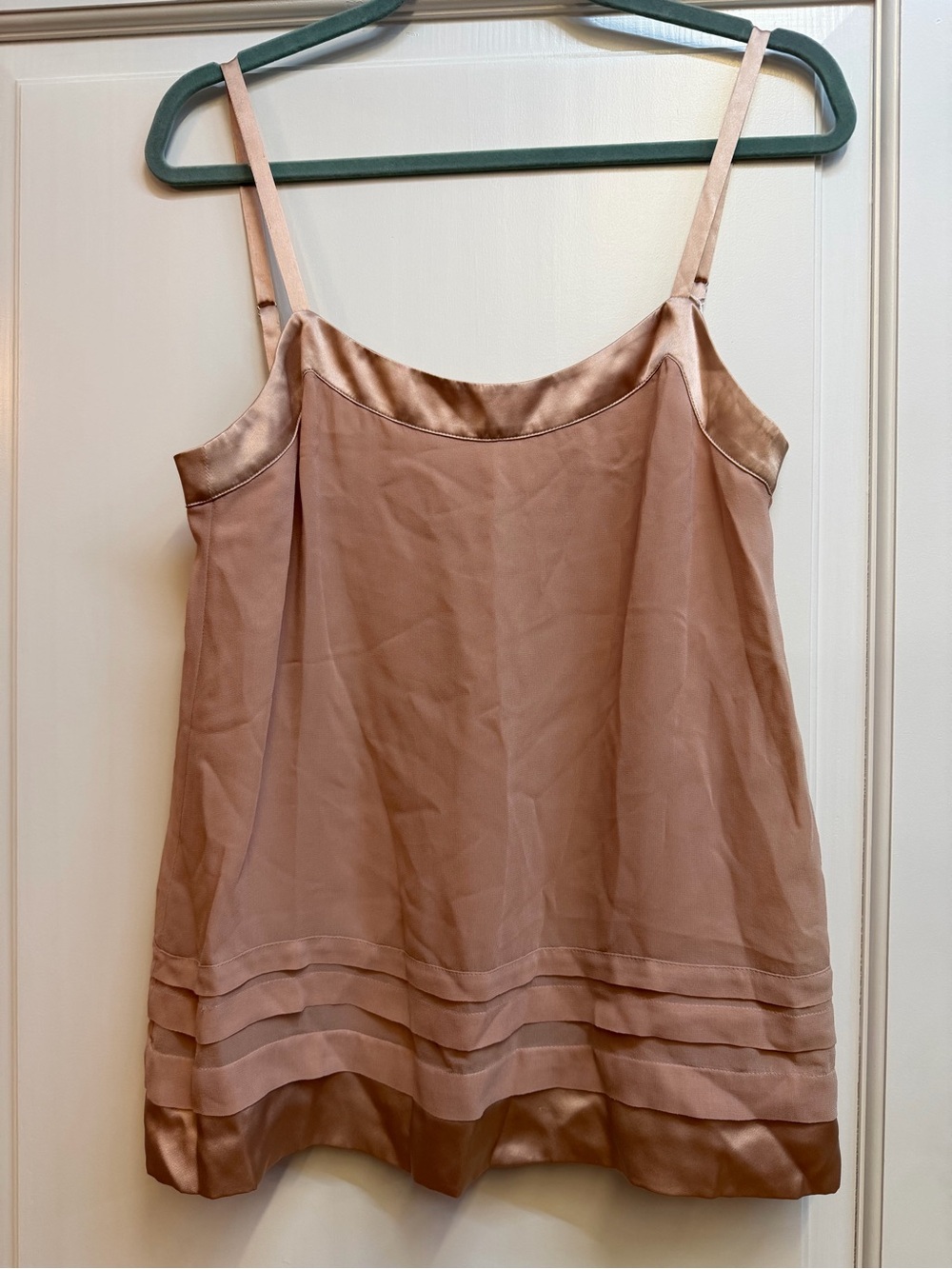 Haute Hippie Dusty Rose Satin-Trim Camisole